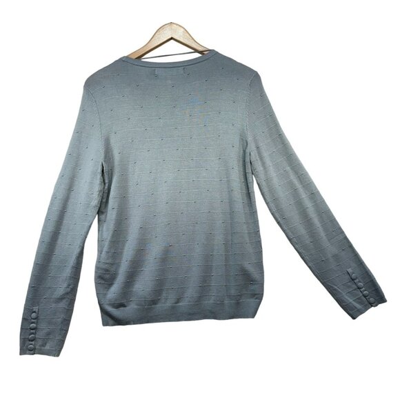 Vero Moda Womens Knit Blouse Pullover Size Large Light Blue Viscose Blend - Picture 10 of 14